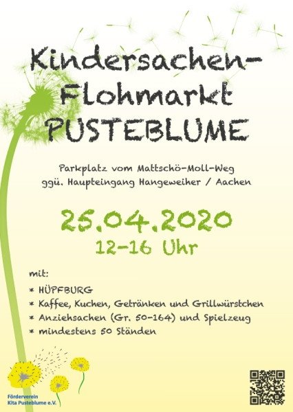 Kindersachenflohmarkt Kita Pusteblume chenerkinder De