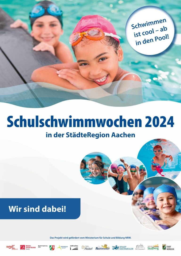 Plakat Schwimminitiative in der Städteregion Aachen