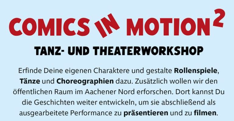 Tanz- und Theaterworkshop (Comics in Motion)