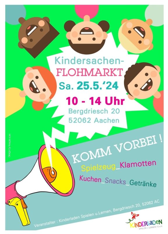 Plakat: Flohmarkt (nicht nur) für Kindersachen