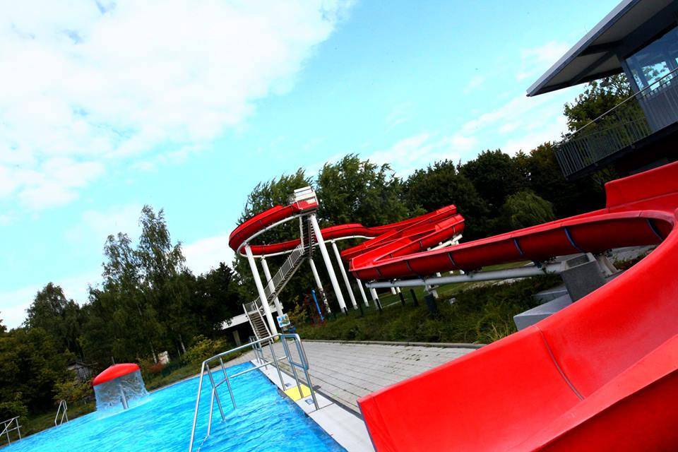 Rutsche im Freibad Dürwss. Foto: Stadt Eschweiler