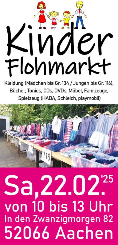 Flyer Kinderflohmarkt Burtscheid Beverau