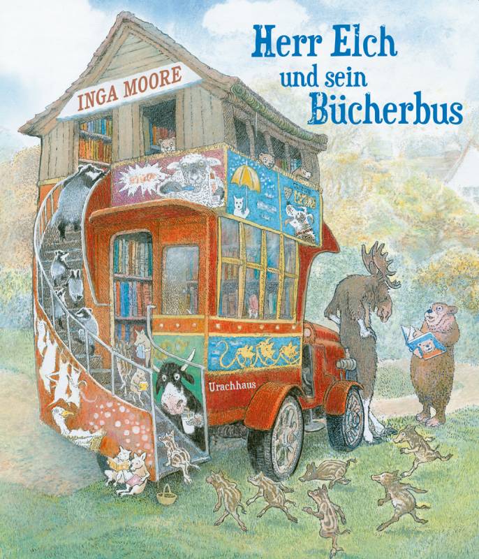 Cover "Herr Elch und sein Bücherbus"