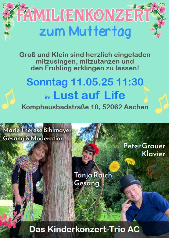Plakat zum Mitmachkonzert im LustAufLife