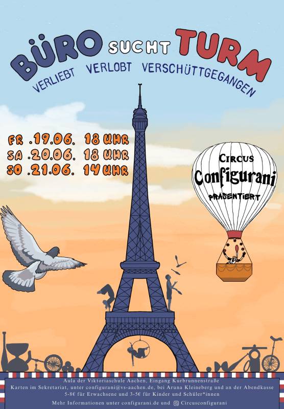 Plakat Programm Zirkusshow Configurani